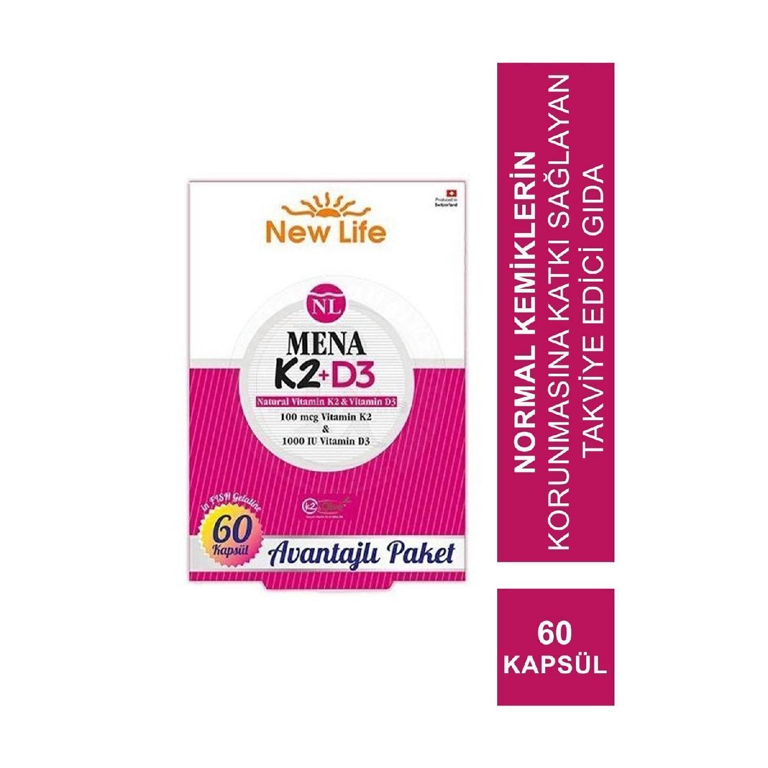 

Newlife Mena K2 D3 60 капсул