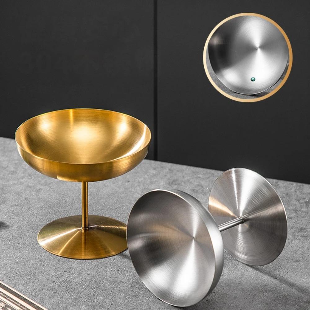 Stainless Steel Goblet Large Caliber Dessert Cup Multifunctional Pudding Cup  Yogurt