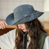 Summer Sun Protection Fisherman's Hat for Men Outdoor Sun Protection Hiking and Climbing Hat Fishing Hat with Wide Brim Western Cowboy Hat for Women