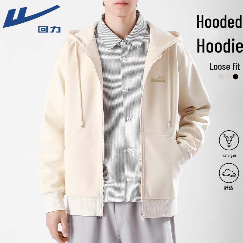Warrior Unisex Loose Hooded Cardigan Jacket M