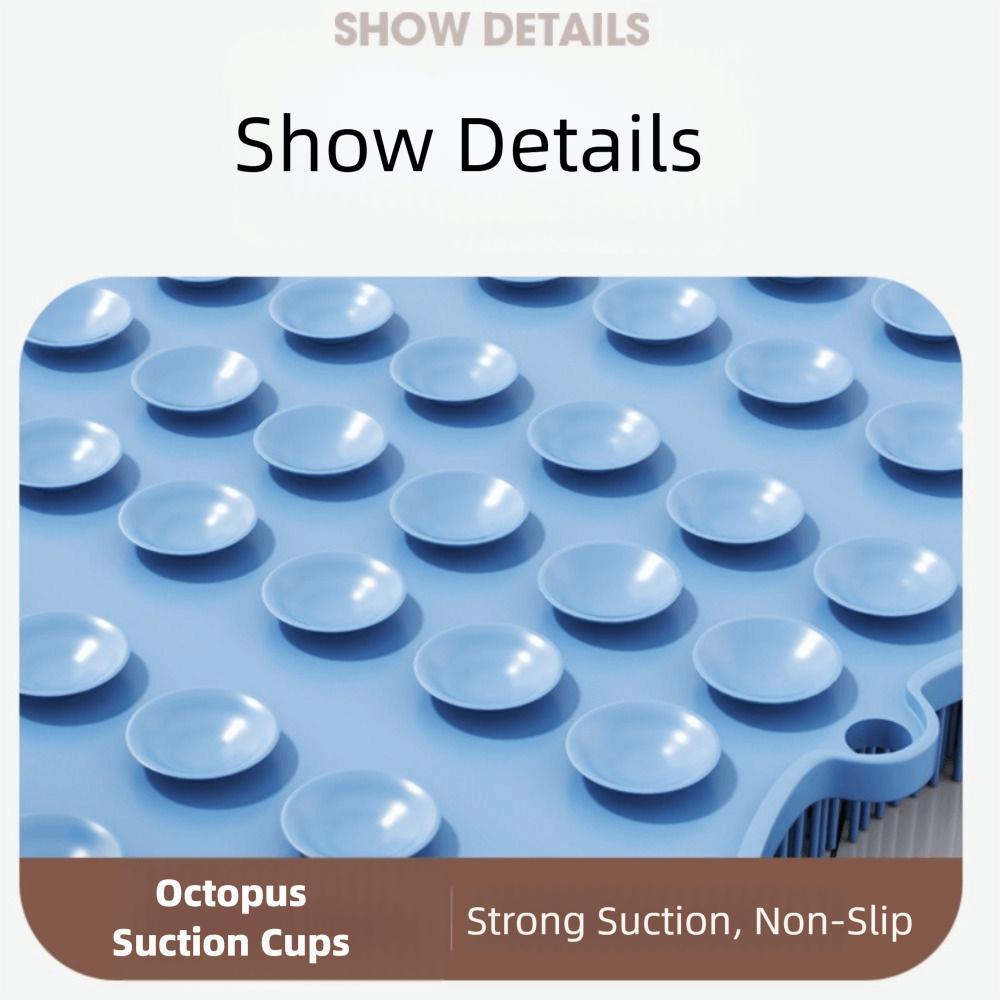 Silicone Shower Foot Scrubber With Suction Cups Shower Foot Washer Bath Massager Bath Time