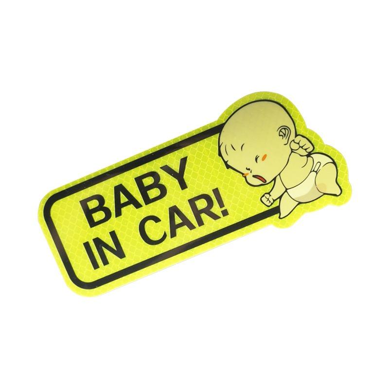 There Are Baby Car Stickers in The Car, Baby Babyincar Car Creative Rear Warning Stickers, Reflective Stickers