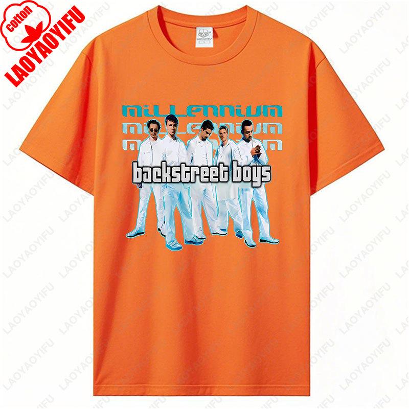 Backstreet Boys Millennium Tour Hudební Vintage Tričko Pánské Dámské Hipster Populární Vrcholy Letní Móda Streetwear Unisex Trička Dárek