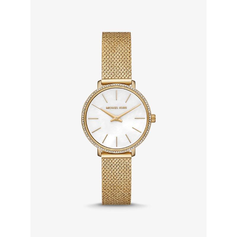 Мини-часы Michael Kors Pyper с паве, золотистый тон, MK4619 золотой