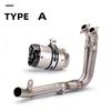 CFMOTO 450SR Stainless Steel Front Pipe & AR Muffler Tail Pipe, designed for seamless, non-destructive installation.