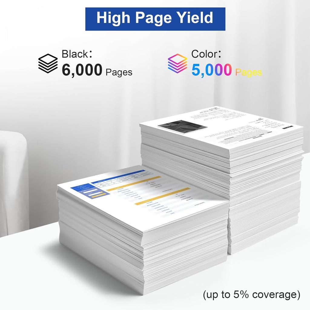 LC406XL Ink Cartridges High Yield Replacement for Brother LC406 LC406 XL 406XL Ink Cartridges for MFC-J4335DW MFC-J4345DW MFC-J4535DW MFC-J5855DW