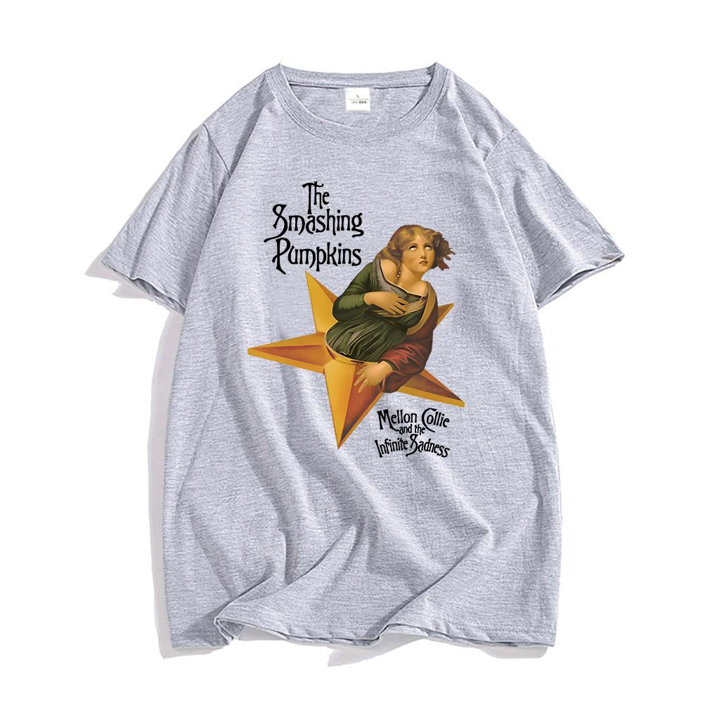 Mellon Collie and The Infinite Sadness Tričko The Smashing Pumpkins Kapela Grafická Trička Vintage Móda Potisk Tričko Bavlna