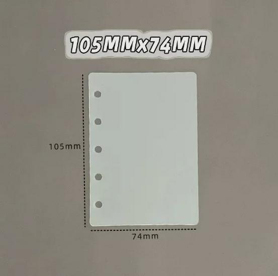 PVC Glitter Transparent A7/M5 Loose-Leaf Notebook & Storage Set