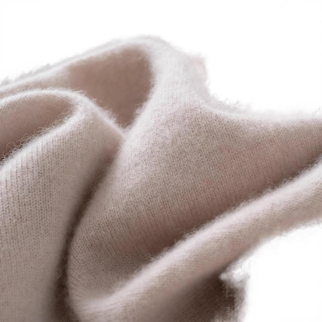 Men's 12-Gauge Double-Layer Half-High Collar 100% Cashmere Sweater, Long-Sleeved, Versatile, Business Casual, Warm Knitted Base Layer