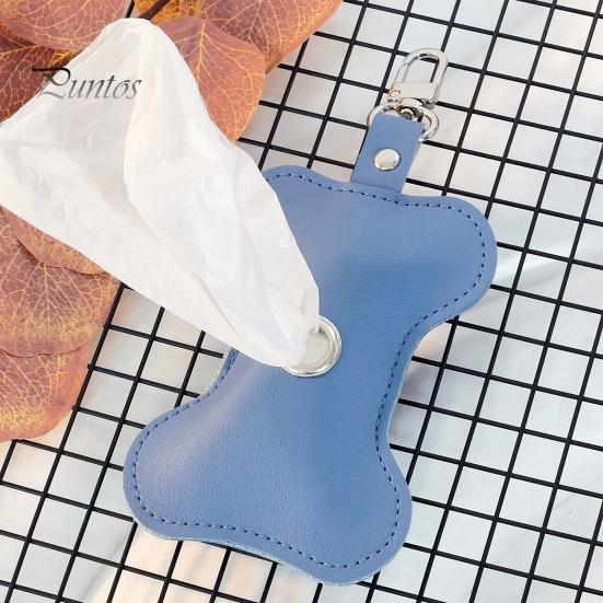 Suport pentru sac pentru caca pentru animale de companie Închidere cu fermoar Dozator de saci de gunoi pentru câini cu cârlig Organizator portabil pentru sac de gunoi pentru exterior