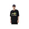 Li Ning Cool And Comfortable Brand Logo Cartoon Letter Print Casual Round Neck Short Sleeve T-Shirt Men Tops Black AHST567-2