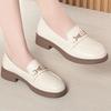Fashion Leather Shoes For Women In Spring 2025 New Low Heel Women's Shoes Women's Single Shoes Versatile Loafers Soft Sole Comfortable