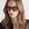 Fashion P's new retro cat's eye women's sunglasses, sunscreen rice nail sunglasses, European and American big-name oval men's sunglasses