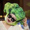 Cartoon Photo Headgear Hat for Adult Broccoli Hat for Boys Girl Lovely Photo Hat Festival Celebration Party Headpiece