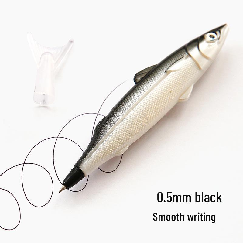 Creative Fish-Shaped Ballpoint Pen - Funny Personality, 0.5mm Black Ink