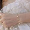 Hochzeit Exquisiter Charme Perlenschmuck Naturweiße Süßwasserperle Damen Jubiläum Valentinstag Geschenk Armband