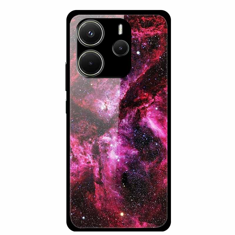 Case For Redmi Note 14 4G Case Note14 Coque Tempered Glass Hard Back Cover For Xiaomi Redmi Note 14 5G Phone Case Soft Bumper