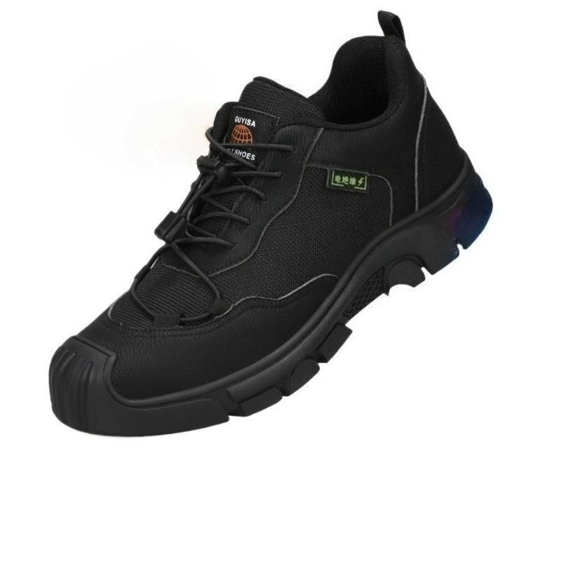 

Man Safety Work Shoes Waterproof Indestructible Steel Toe Cap Labor Shoes for Men Breathable Anti Smashing Sneakers Safety Boots 46