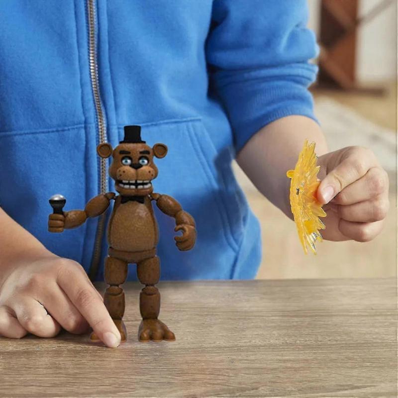 5er Pack Anime-Figur Zusammenbauspielzeug Five Night At FReddy Fnaf Niedliche Actionfigur PVC-Modell FReddy To