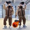 Boys Coat+Pants Kids Suits 3PCS/Set Cotton Spring Autumn Cotton Tracksuits Sport Christmas Gift Children Clothing