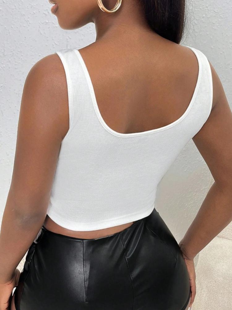 Ladies' Summer Breathable Fashionable Slim Fit Casual Lace Up Vest