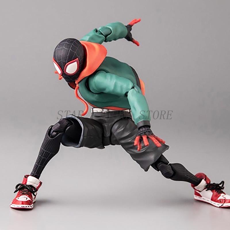 Sentinel Sv Action Miles Morales Action Figure Model Spider Into the Spider-Verse Peter Parker Figurine Toy