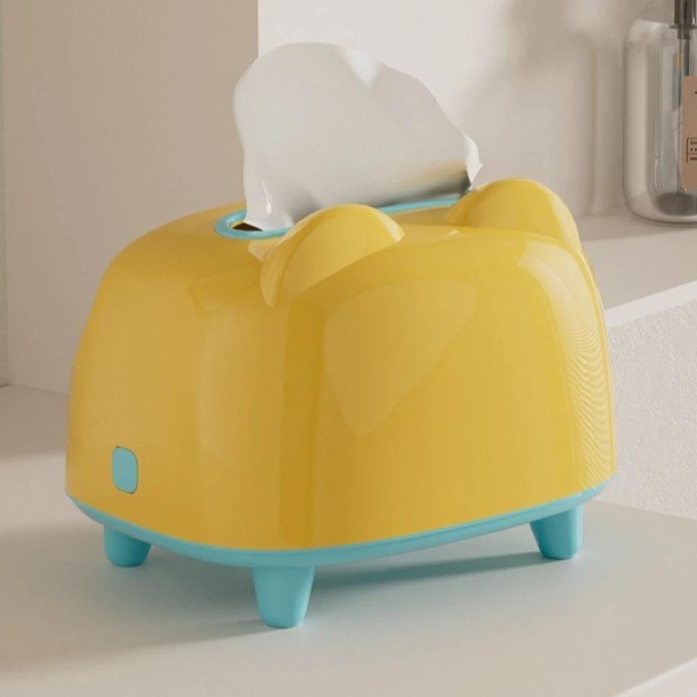 Multi-functional Desktop Tissue Box Plastic Phone Stand Holder Modern Napkin Dispenser  Bedroom