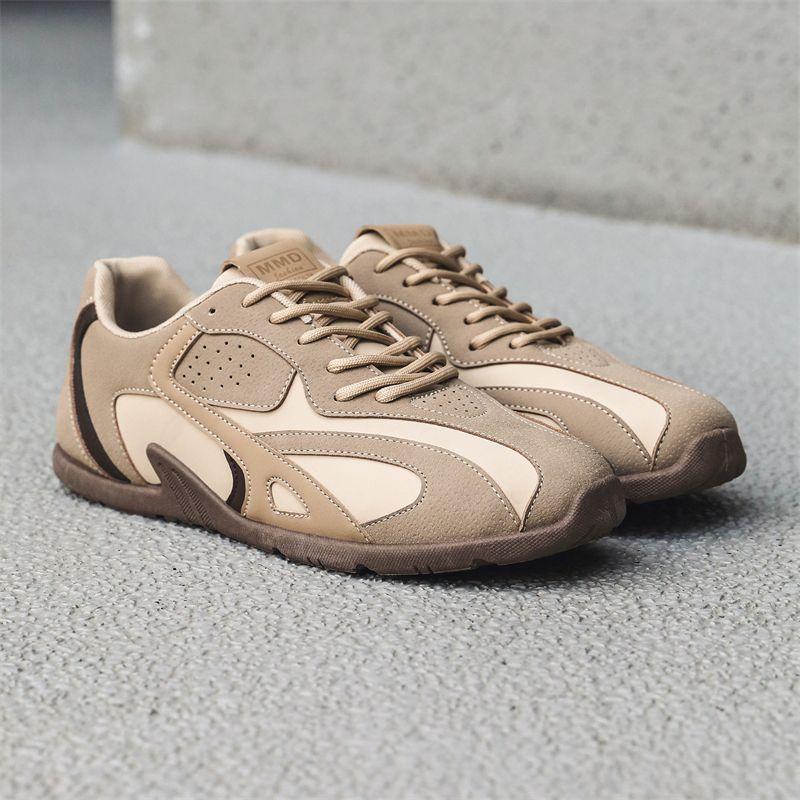 Trend upgrade comfortable versatile soft-soled Forrest Gump shoes 2025 autumn new breathable couple high-value leather trendy shoes