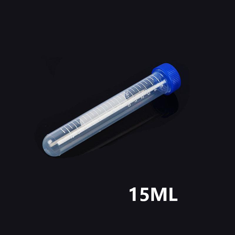 10ml/15ml Screw Cap Round-bottom Graduated Centrifuge Tube Plastic Centrifuge Tube