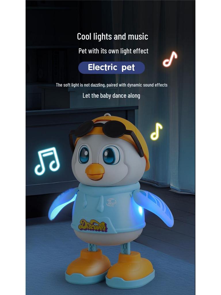 Electric Rocking Penguin Toy with Lights, Music, Singing & Dancing Functions