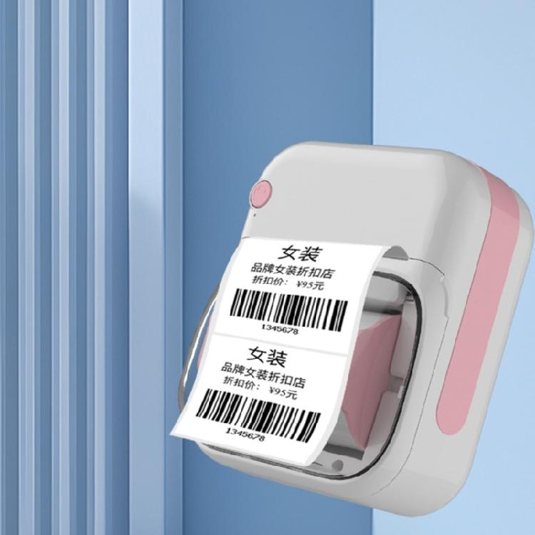 Portable Mini Thermals Printer for Labels Photos and Note Rechargeable Battery No Inks Required Includes 1 Roll Printing Paper