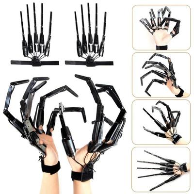 Fake Fingers Halloween Articulated Finger Cosplay Gear Skeleton Hands Finger Glove Hand Model Wearable Long Fingers Halloween