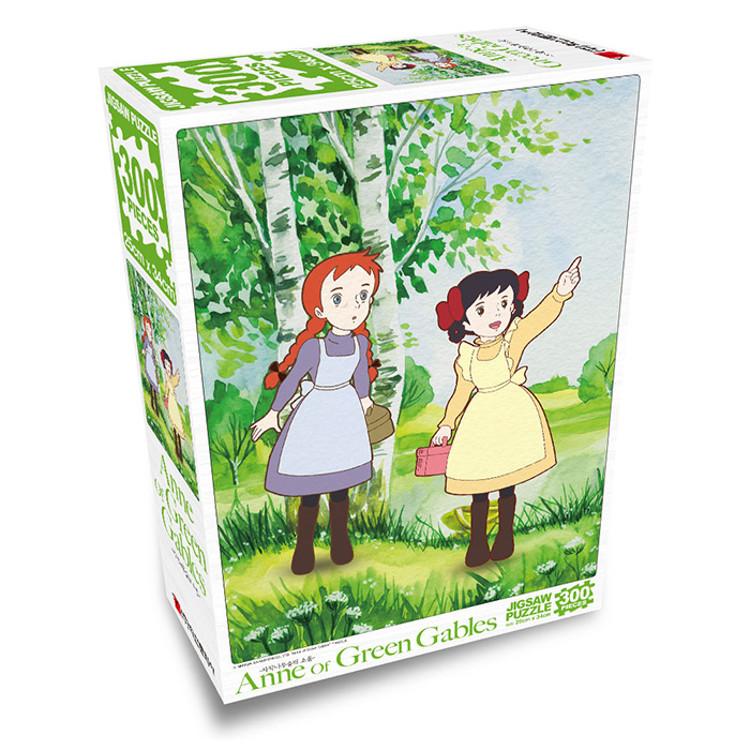 Пазл из 300 деталей - Зелёные Мезонины и пикник в берёзовой роще — фото 3