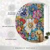 Vibrant Floral Fantasy Shower Curtain - Waterproof,Mildew-Resistant With Exotic Flower Design For Lively,Colorful Bathroom Decor