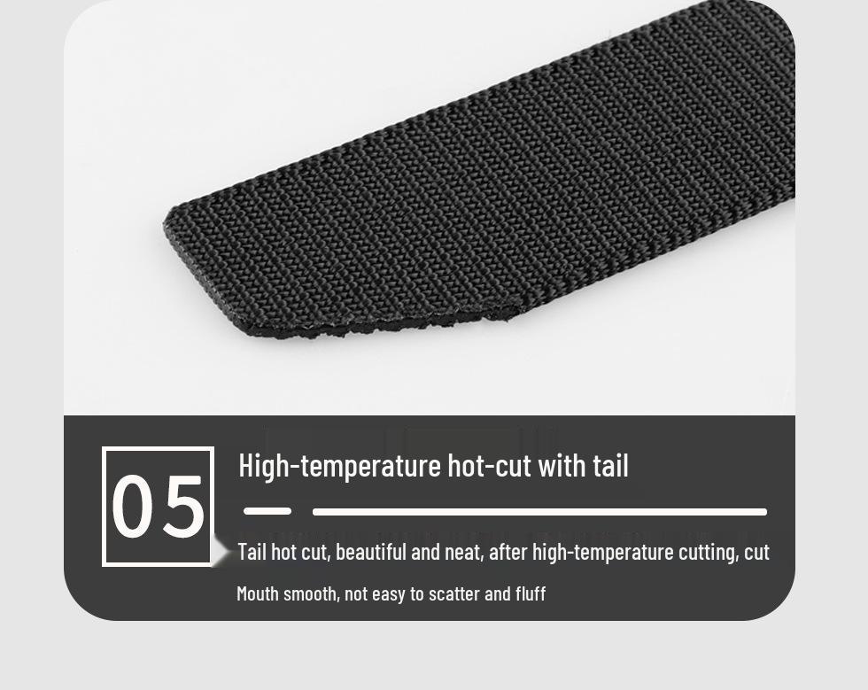 Men's Outdoor Nylon Flip Buckle Belt - Casual, Canvas for School or Military Training