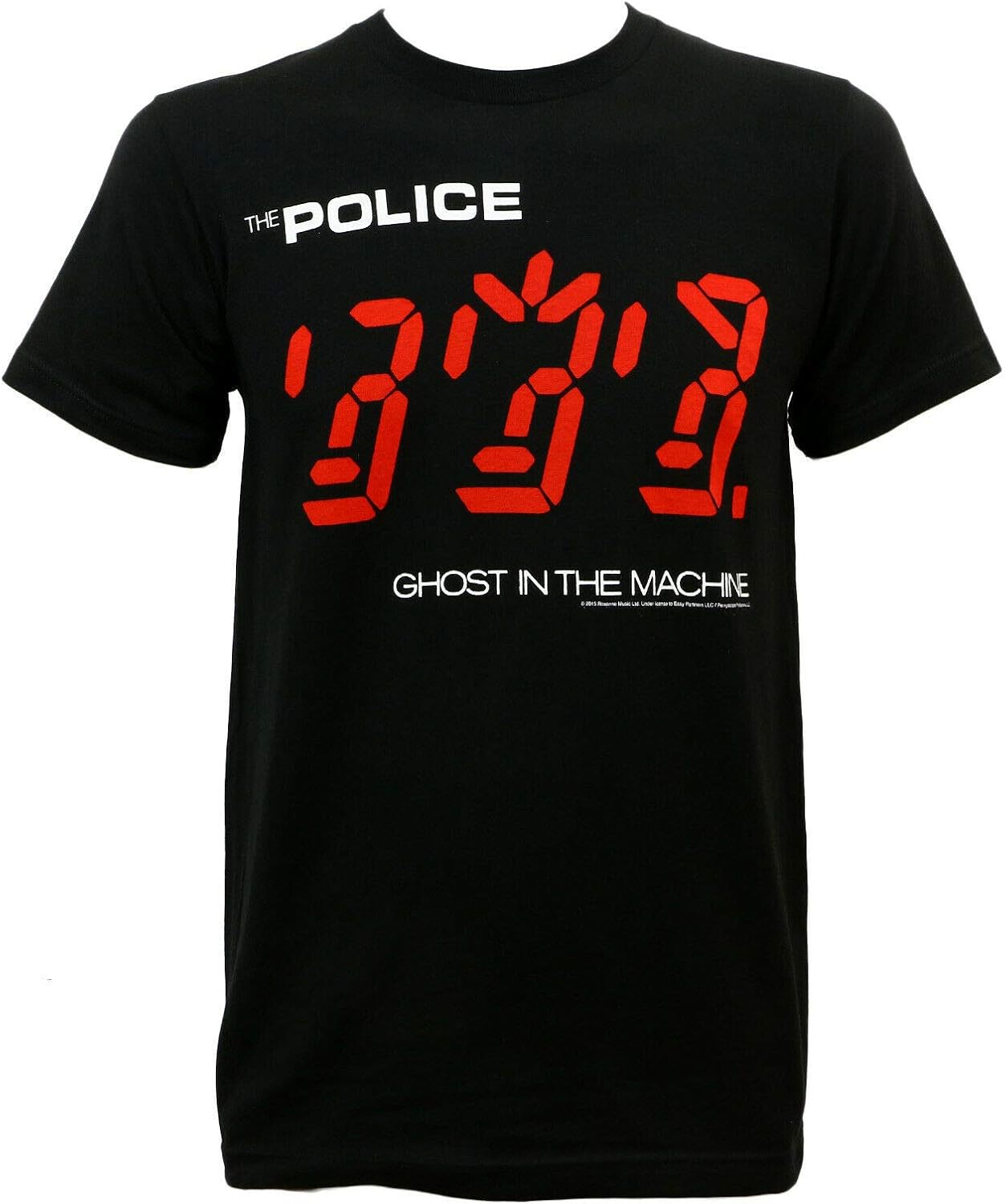 The Police Ghost in The Machine T-Shirt Black XXL XL