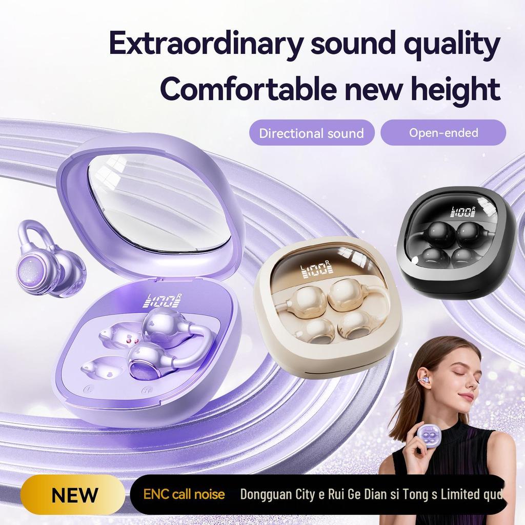 M163 Bluetooth Earbuds with Clip-on, Long Battery Life & High Sound Quality