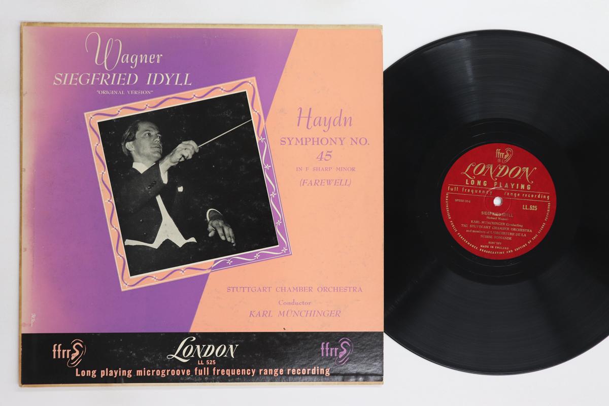 

LP-пластинка КАРЛ МЮНШИНГЕР, ШТУТГАРТСКИЙ КАМЕРНЫЙ ОРКЕСТР - Гайдн Симфония № 45 Прощальная / Вагн LL525 ЛОНДОН 1952 США Классика Б/У