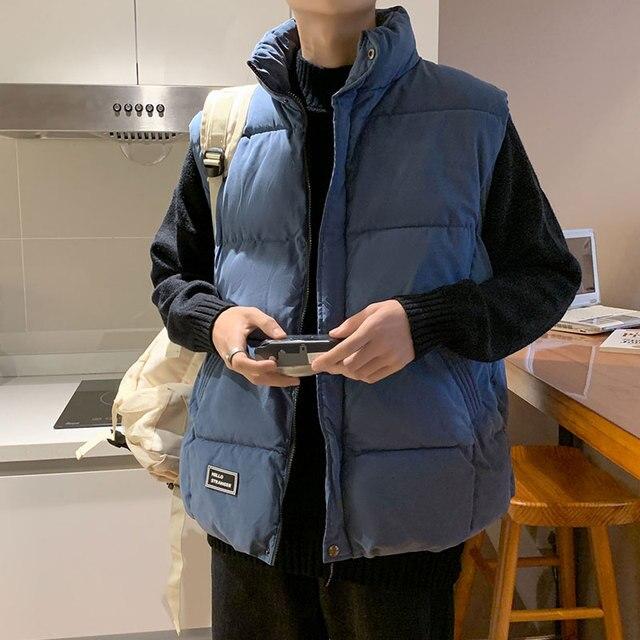

Мужской жилет, куртка, мужские осенние теплые безрукавки, мужские зимние повседневные жилеты, жилеты больших размеров, модная одежда, жилеты XL