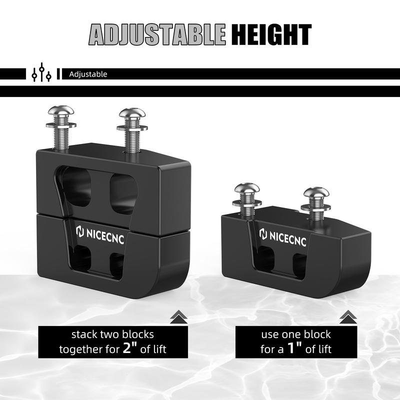 For Harley Street Glide FLHX 2006-2024 Kickstand Lift Block Riser 1"/2" Road King FLHR Special FLHRXS Electra Glide Ultra Limite