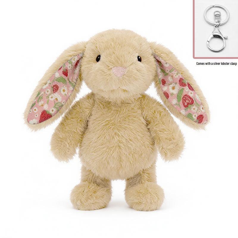 Plush Rabbit Keychain Charm: Cute Backpack Pendant & Doll Gift for Girls