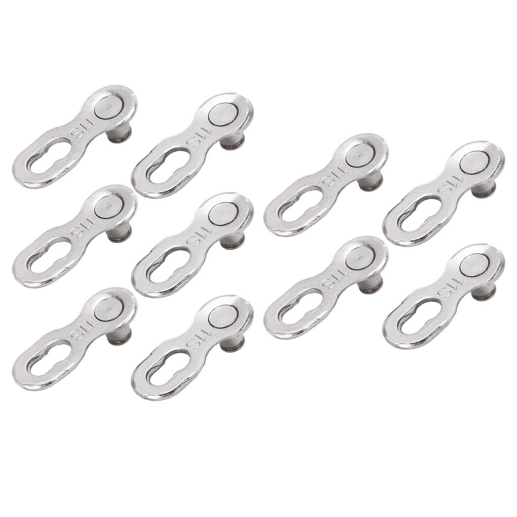 CANSUCC 5 párů Spojky článků řetězu jízdního kola Odolná spona pro rychlé uvolnění řetězu jízdního kola 11S