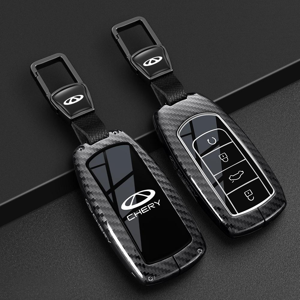 Interior Mouldings Car Key Case Bag For Chery Omoda 5 C5 Tigo 7 8 Pro Max Tigo 7 8 Plus Keychain Protective Cover Smart Remote K