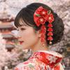 Sakura Tassel Fan Hairpin Tassels Kimono Hair Clip All-match Japanese Kimono Headwear  Girls