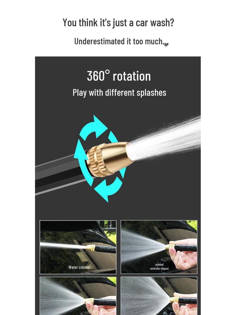 High-Pressure Water Gun Set for Car Wash, Garden Hose, and Cleaning Tasks