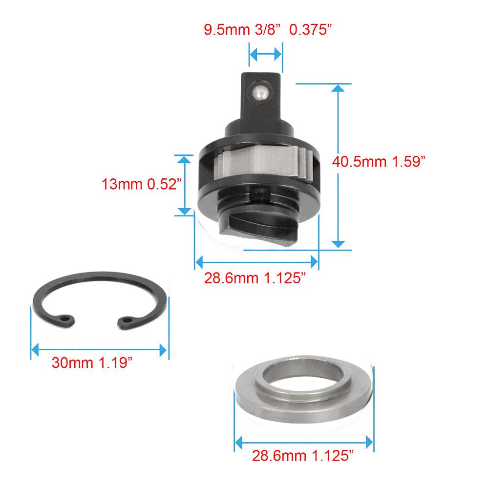 3/8 Inch Driver Anvil Service Replacement Kit for Fuel Ratchet Wrench Head Suitable for Model 2557 20 for Quick Repairs