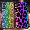 Leopard Print Phone Case For Samsung Galaxy S25 Edge S24 S23 S22 Ultra S20 S21 FE 5G S10 S9 Plus S10E Soft Cover