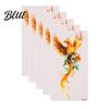 Temporary Face Tattoos 5 Sheets Butterfly Tattoo Stickers Waterproof Flower Tattoos Colorful Long-lasting Body for Parties Night Club Music Festival