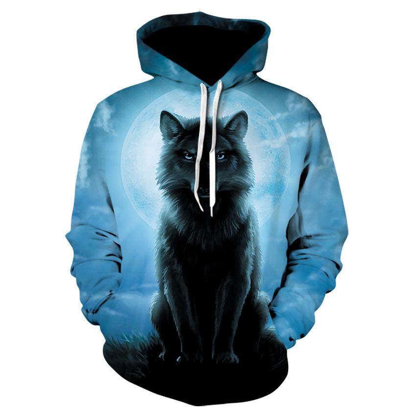 Felpa Con Cappuccio Uomo Donna Stampa 3D Tigre – Autunno Inverno Taglia XXL