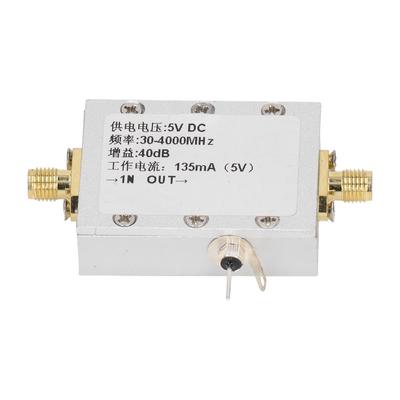 Módulo Amplificador RF 30‑4000MHz 40dB Aleación de Aluminio Amplificador de RF de Bajo Ruido para Receptor de Control Remoto CC 5V